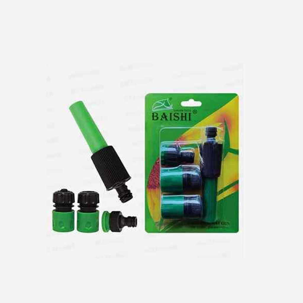 4Pcs Garden Hose Connector Set/ Adjustable Spray Nozzle Hose Pipe Tap Adapter.