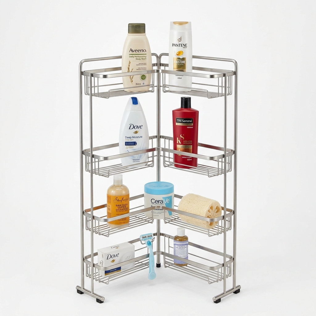 Corner Bathroom Caddy 4-Tier