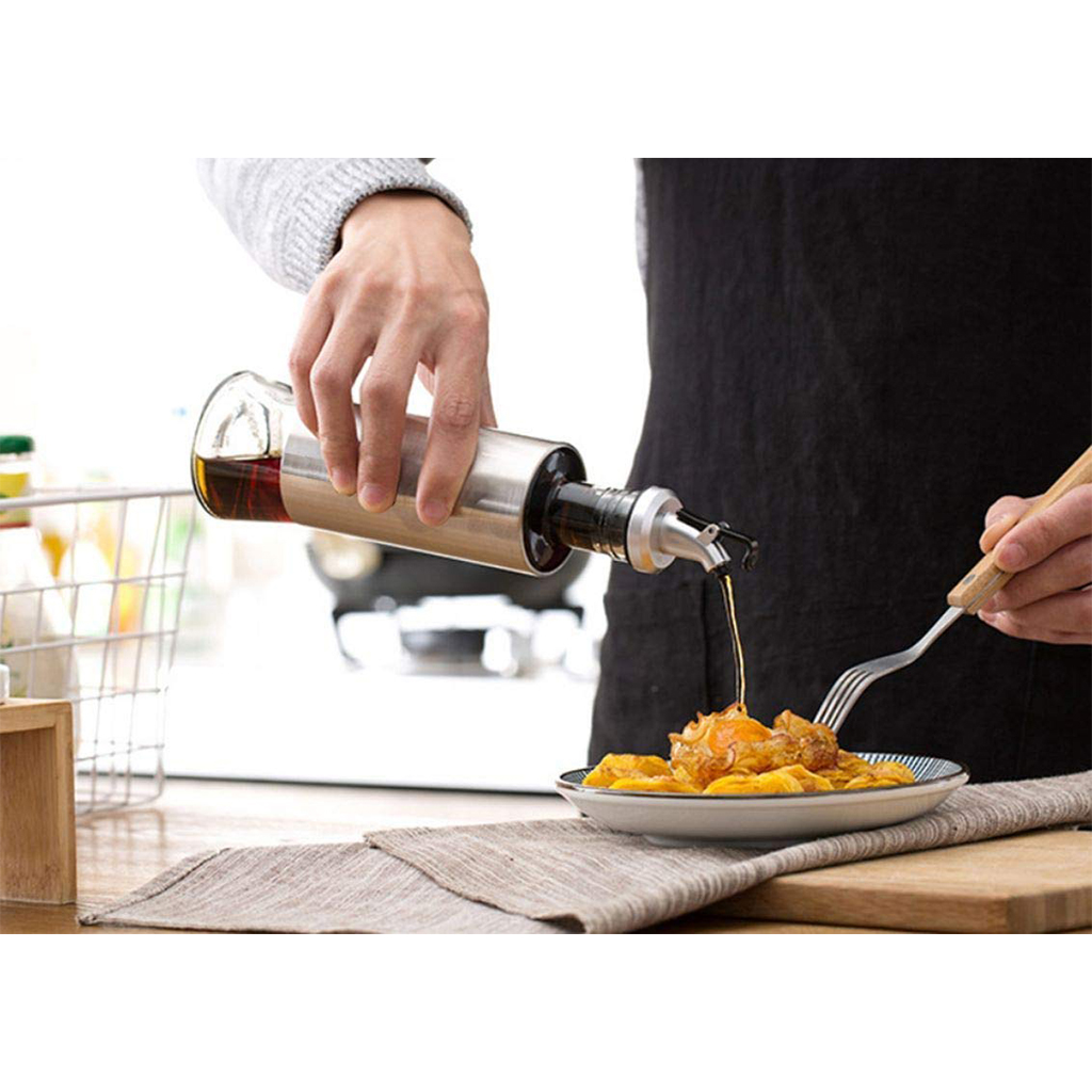 Glass/Stainless Steel Oil Dispenser - 200ml
