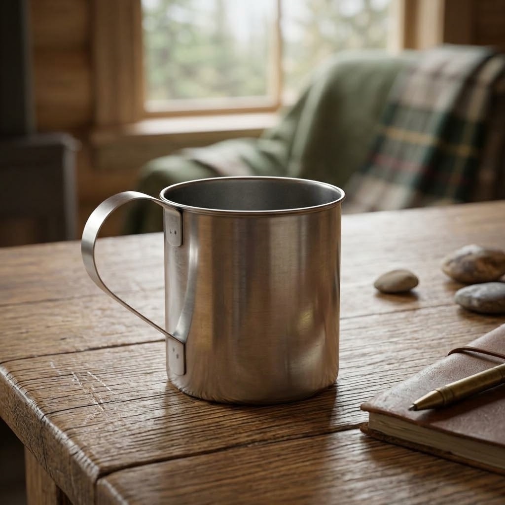 Stainless Steel Mug - 13 cm