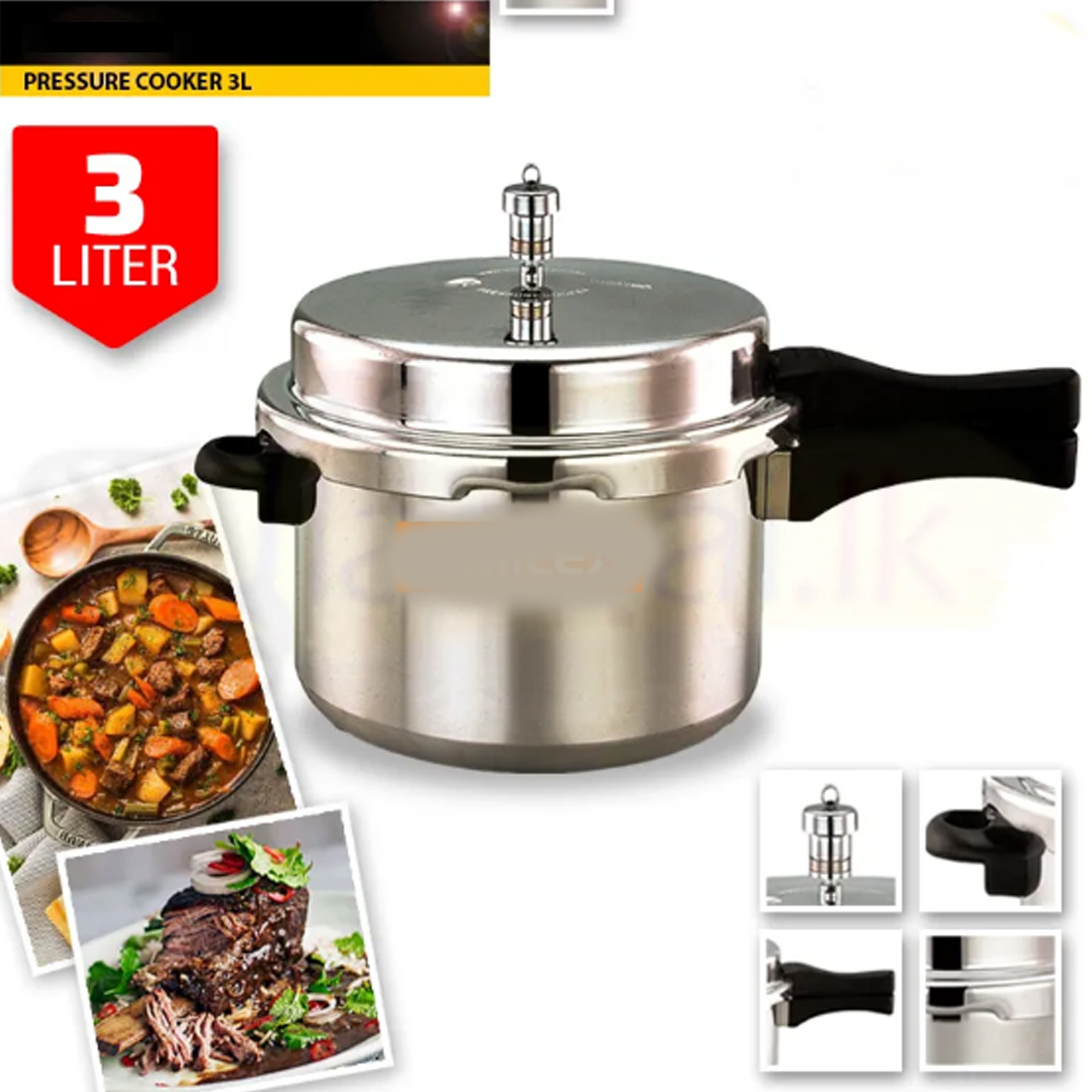 Pressure Cooker Aluminium - 3L